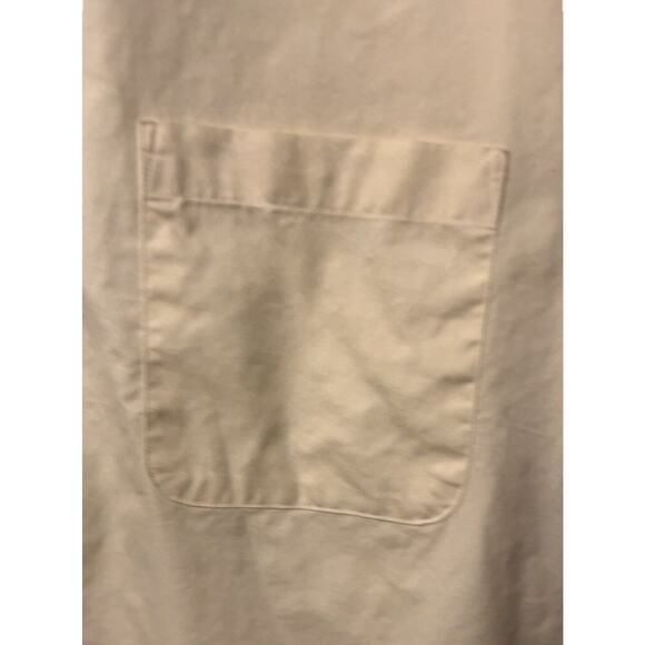 Izod 80's 2-Ply Pinpoint Dress Shirt Mens XL 17 1/2 4/35 Yellow Office Business - Picture 7 of 7